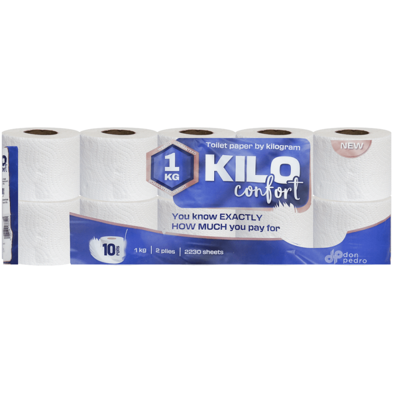 Hartie igienica Kilo 2 straturi set 10 role